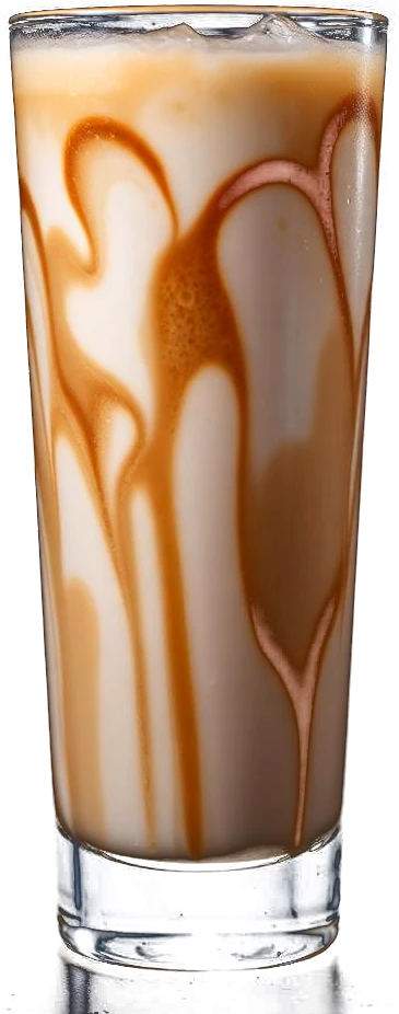 Segelas kopi susu Magdalena berlapis karamel