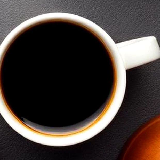 Double shot espresso dilihat dari atas